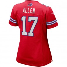 Women's Buffalo Bills Josh Allen Red Alternate Game Player Jersey