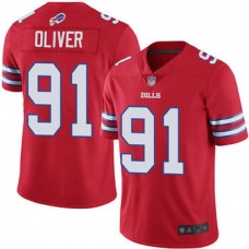 Men's Buffalo Bills Ed Oliver Red Vapor Untouchable Limited Stitched Jersey