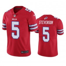 Men's Buffalo Bills 5 Marquez Stevenson Red Vapor Untouchable Limited Stitched Jersey