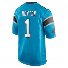 Men's Carolina Panthers Cam Newton Blue Alternate Player Game Jersey