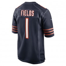 Men's Chicago Bears 1 Justin Fields Game Jersey