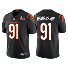 Men's Cincinnati Bengals 91 Trey Hendrickson Black Vapor Limited Stitched Jersey