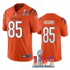 Men's Cincinnati Bengals 85 Tee Higgins Orange Vapor Limited Stitched Jersey