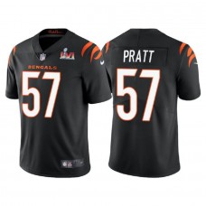 Men's Cincinnati Bengals 57 Germaine Pratt Black Vapor Limited Stitched Jersey