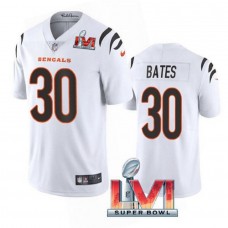 Men's Cincinnati Bengals 30 Jessie Bates White Vapor Limited Stitched Jersey