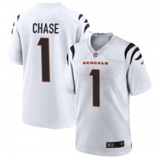 Men's Cincinnati Bengals Ja'Marr Chase White Game Jersey