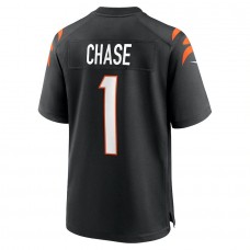 Men's Cincinnati Bengals Ja'Marr Chase Black Game Jersey