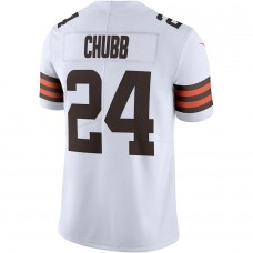 Men's Cleveland Browns Nick Chubb White Vapor Limited Jersey