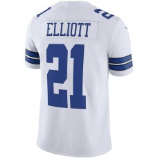 Men's Dallas Cowboys Ezekiel Elliott White Vapor Limited Player Jersey