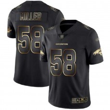 Men's Denver Broncos Von Miller Black Gold Vapor Untouchable Limited Jersey