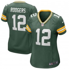 Women's Green Bay Packers 12 Aaron Rodgers Green Player Jersey