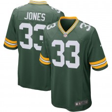 Men's Green Bay Packers 33 Aaron Jones Nike Green Player Game Jersey