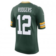 Men's Green Bay Packers Aaron Rodgers Green Captain Vapor Limited Jersey