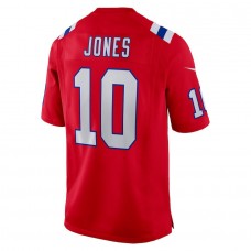 Men's New England Patriots Mac Jones Red Alternate Game Jersey
