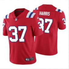 Men's New England Patriots 37 Damien Harris Red Vapor Untouchable Limited Stitched Jersey