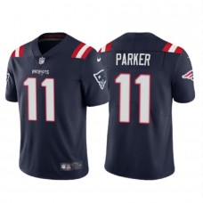 Men's New England Patriots 11 DeVante Parker Navy Vapor Untouchable Limited Stitched Jersey