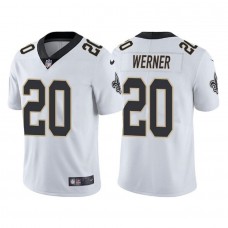 Men's New Orleans Saints Pete Werner White Vapor Limited Jersey