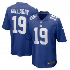 Men's New York Giants 19 Kenny Golladay Game Jersey