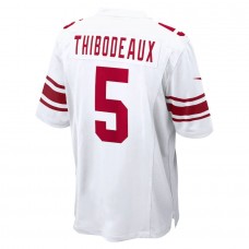 Men's New York Giants Kayvon Thibodeaux White 2022 NFL Draft First Round Pick Game Jersey