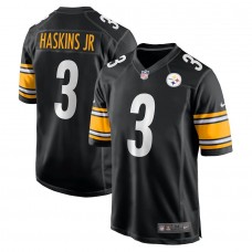 Men's Pittsburgh Steelers 3 Dwayne Haskins Black Game Jersey
