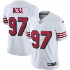Men's San Francisco 49ers Nick Bosa White Vapor Untouchable Color Rush Limited Player Jersey