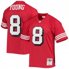 Men's San Francisco 49ers 8 Steve Young Mitchell & Ness Scarlet 1994 Jersey