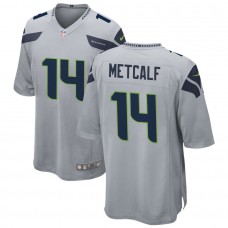 Men's Seattle Seahawks 14 DK Metcalf Gray Alternate Game Player Jersey