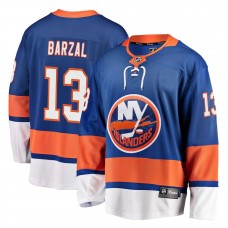 Men's New York Islanders 13 Mathew Barzal Royal Home Premier Breakaway Player Jersey