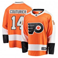 Men's Philadelphia Flyers 14 Sean Couturier Orange Breakaway Jersey