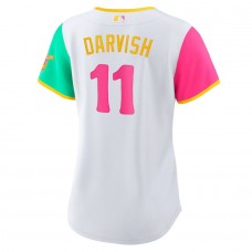 Women's San Diego Padres Yu Darvish White 2022 City Connect Replica Player Jersey