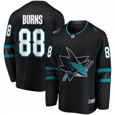 Men's San Jose Sharks 88 Brent Burns Black Alternate Breakaway Player Jersey