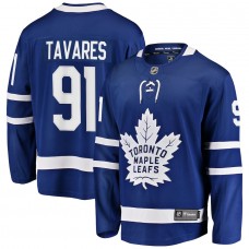 Men's Toronto Maple Leafs 91 John Tavares Blue Home Premier Breakaway Player Jersey