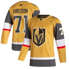 Men's Vegas Golden Knights 71 William Karlsson adidas Gold Alternate Authentic Player Jersey