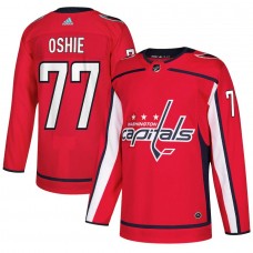 Men's Washington Capitals 77 TJ Oshie adidas Red Authentic Player Jersey