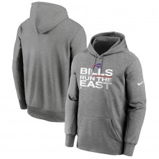 Men's Buffalo Bills Nike Heathered Gray 2021 AFC East Division Champions Trophy Collection Pullover Hoodie