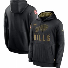 Buffalo Bills Nike 2020 Salute to Service Sideline Performance Pullover Hoodie Black