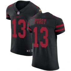 Nike 49ers #13 Brock Purdy Black Alternate Men's Stitched NFL Vapor Untouchable Elite Jersey