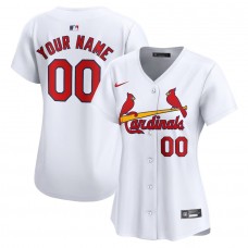 Women's St. Louis Cardinals Nike White Home Limited Custom Jersey