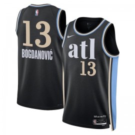 Bogdan Bogdanović 13 Atlanta Hawks 2023/24 City Edition Swingman Jersey - Black