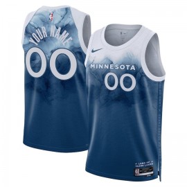 Minnesota Timberwolves 2023/24 City Edition Swingman Custom Jersey - Blue