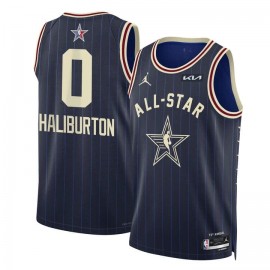 Tyrese Haliburton 0 2024 NBA All-Star Game Swingman Men Jersey - Navy
