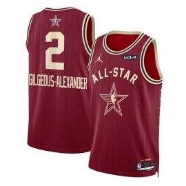 Shai Gilgeous-Alexander 2 2024 NBA All-Star Game Swingman Men Jersey - Crimson