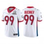 Men's Indianapolis Colts #99 DeForest Buckner 2022 White AFC Pro Bowl Stitched Jersey