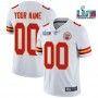 Nike Chiefs Customized White 2023 Super Bowl LVII Vapor Limited Men Jersey