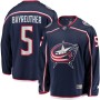 Men's Columbus Blue Jackets 5 Gavin Bayreuther Fanatics Branded Navy Home Breakaway Player Jersey