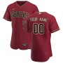 Men's Arizona Diamondbacks Crimson Alternate Authentic Custom Jersey