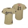 Men's Arizona Diamondbacks Stephen Vogt Gold Serpientes City Connect Jersey