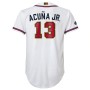 Men's Atlanta Braves Ronald Acuna Jr. Nike White 2022 Gold Program Replica Player Jersey