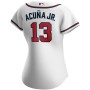 Women's Atlanta Braves Ronald Acuna Jr. White Home Replica Player Jersey