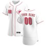 Men's Cincinnati Reds White Home Authentic Custom Jersey